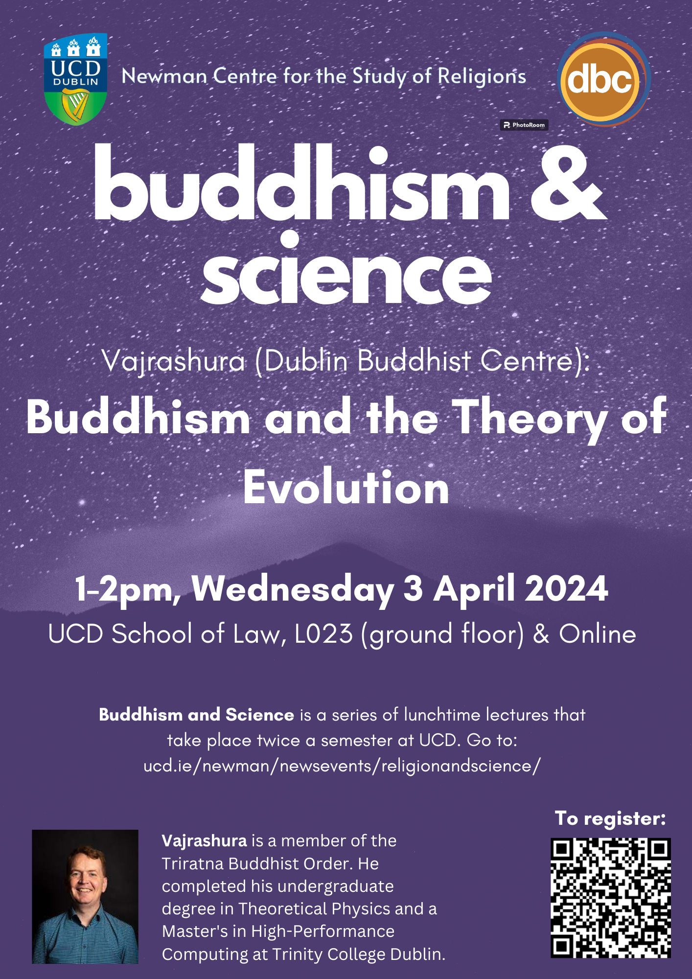 Buddhism and Science Lunchtime Lectures: Buddhism and Evolution